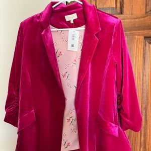 NWT Skies are Blue Magenta Blazer!